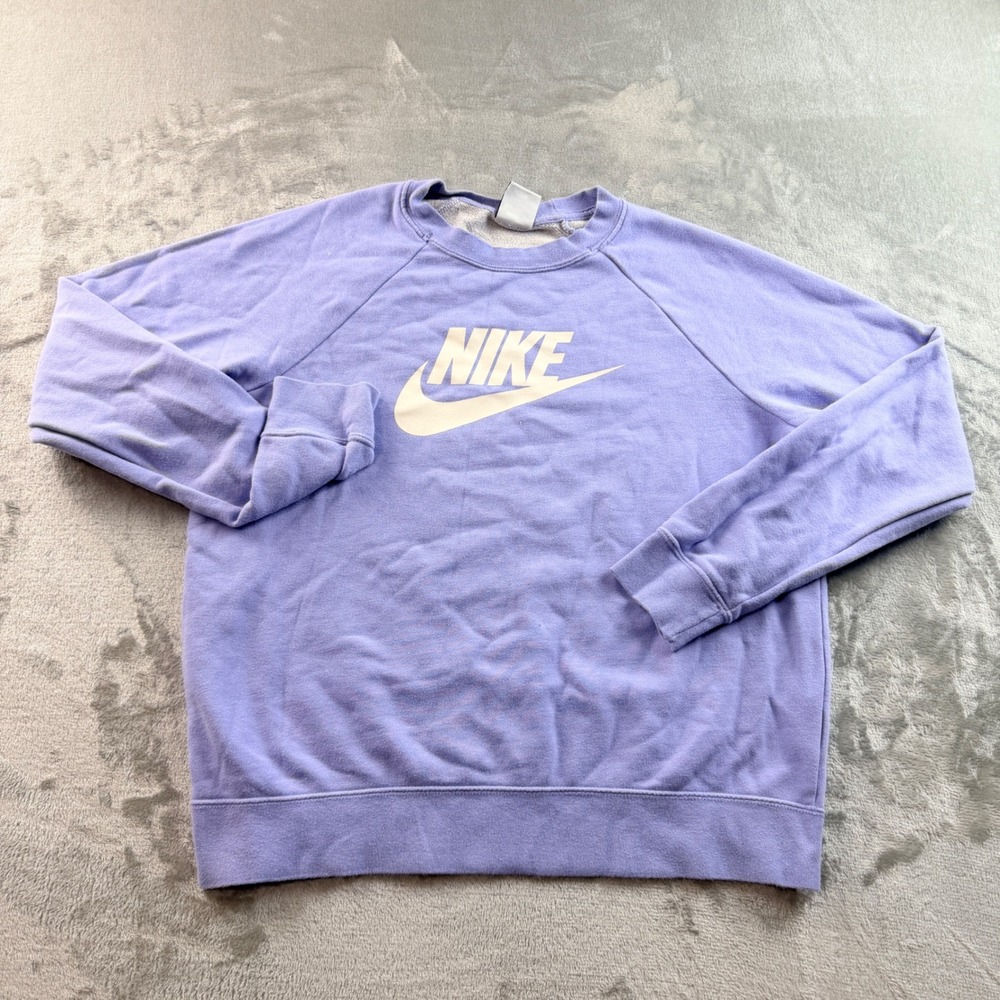 Nike Sportswear Essential Womens Crew Sweatshirt Purple Medium